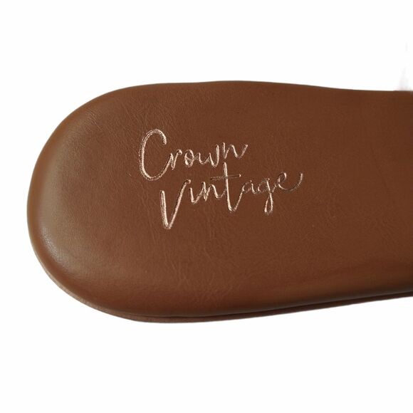 NWOT Crown Vintage Leather Mules Sandals - Picture 7 of 8